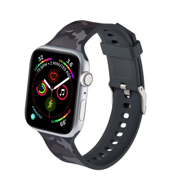 Super fantastisk Apple Watch Series 5 40mm Silikone Rem - Sort#serie_16