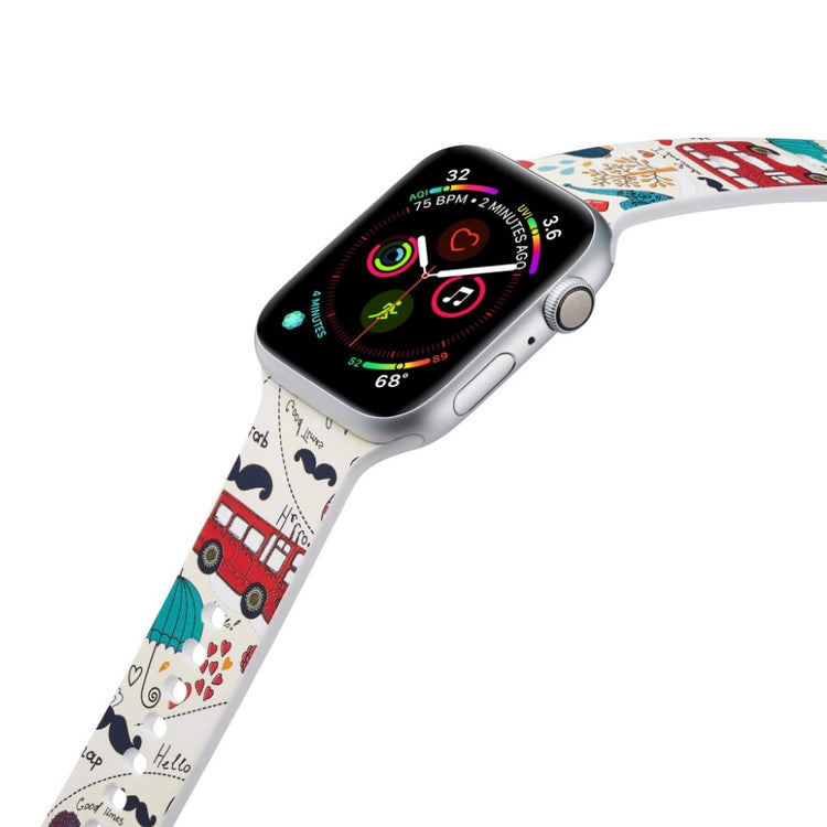 Super fantastisk Apple Watch Series 5 40mm Silikone Rem - Flerfarvet#serie_5