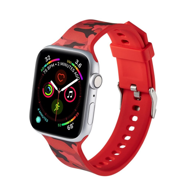 Super fantastisk Apple Watch Series 5 40mm Silikone Rem - Rød#serie_8