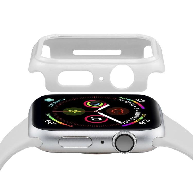 Apple Watch Series 5 40mm / Apple Watch 40mm Mat Plastik Bumper  - Hvid#serie_2