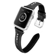 Apple Watch Series 5 44mm Echtes Leder und Silikon / TPU armband