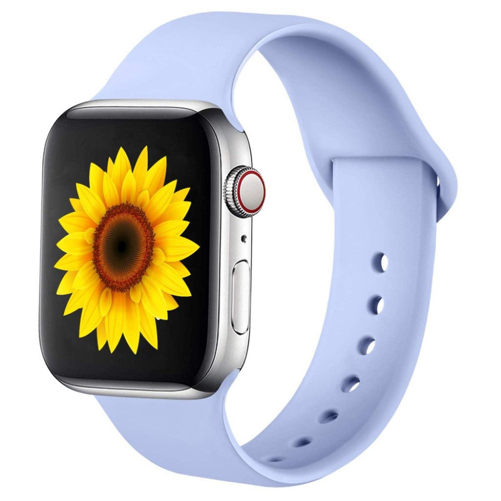 Rigtigt sejt Apple Watch Series 5 44mm Silikone Rem - Lilla#serie_1