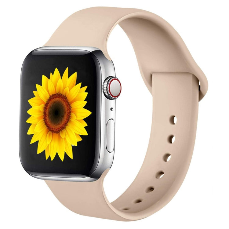 Rigtigt sejt Apple Watch Series 5 44mm Silikone Rem - Brun#serie_3