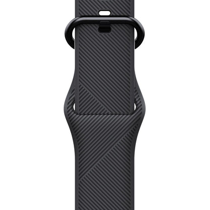 Rigtigt kønt Apple Watch Series 5 44mm Silikone Rem - Sort#serie_091