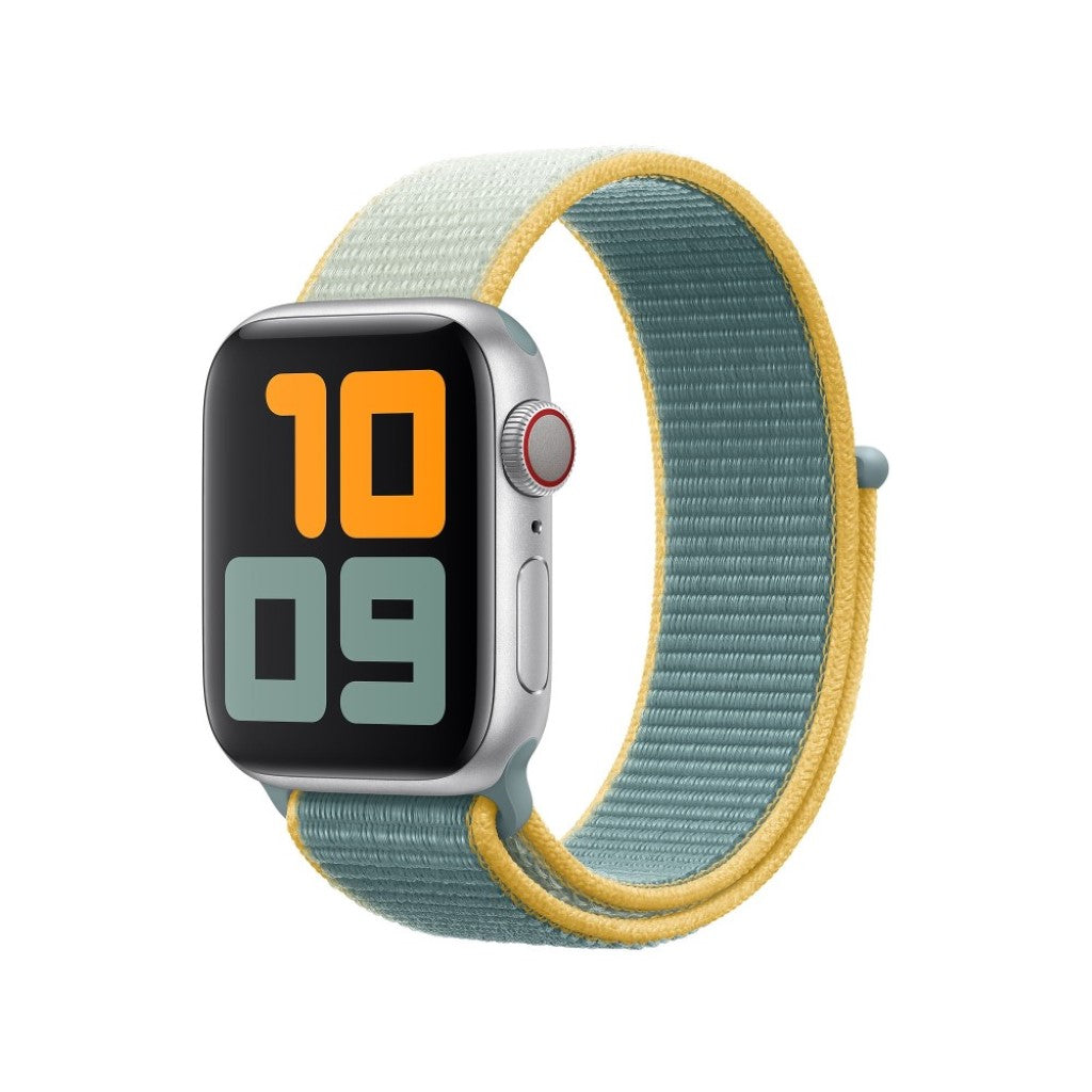 Fint Apple Watch Series 5 44mm Nylon Rem - Sølv#serie_8