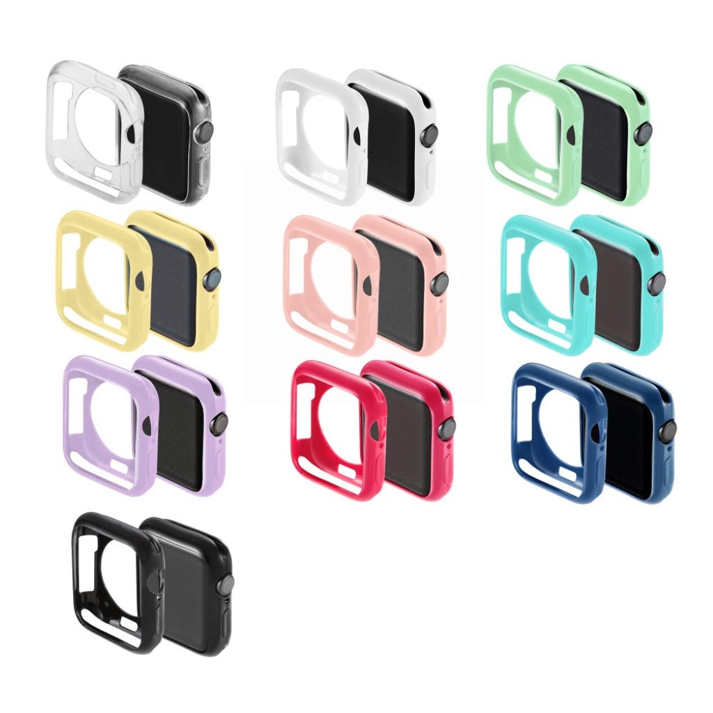 Mega Godt Apple Watch Series 5 44mm Silikone Cover - Sort#serie_1