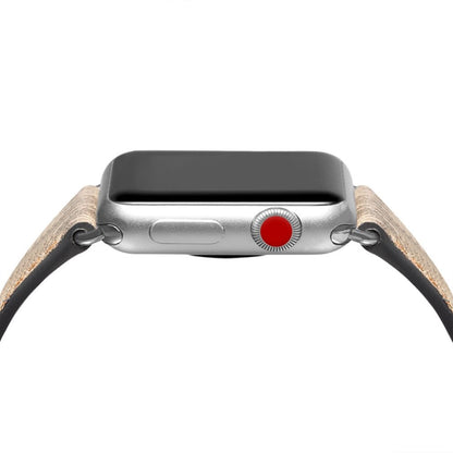 Meget hårdfør Apple Watch Series 5 44mm Ægte læder Rem - Brun#serie_3