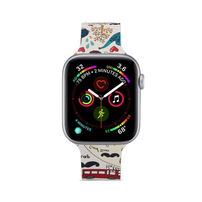 Super flot Apple Watch Series 5 44mm Silikone Rem - Flerfarvet#serie_5
