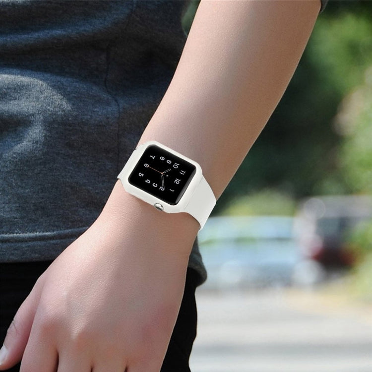 Apple Watch Series 5 44mm / Apple Watch 44mm Holdbar Silikone Bumper  - Hvid#serie_2