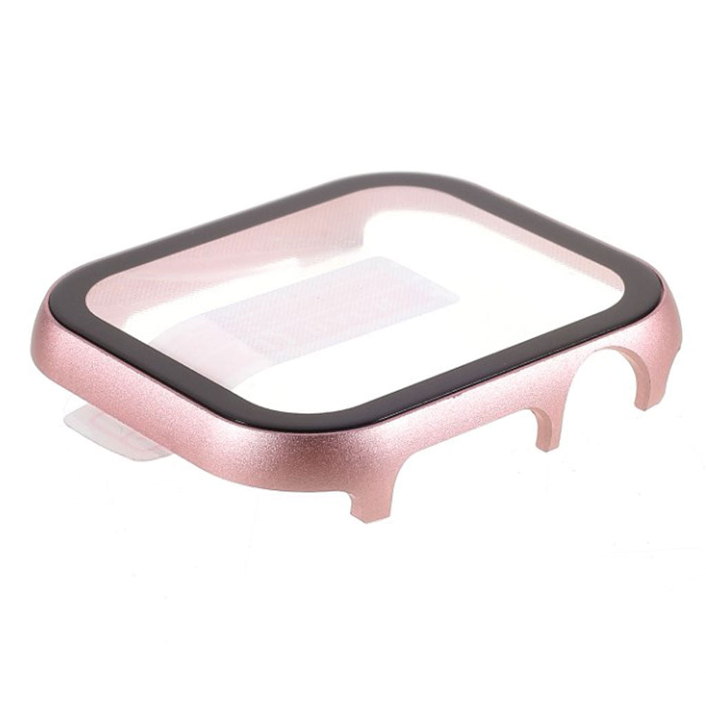 Meget Godt Universal Apple Silikone og Glas Cover - Pink#serie_2