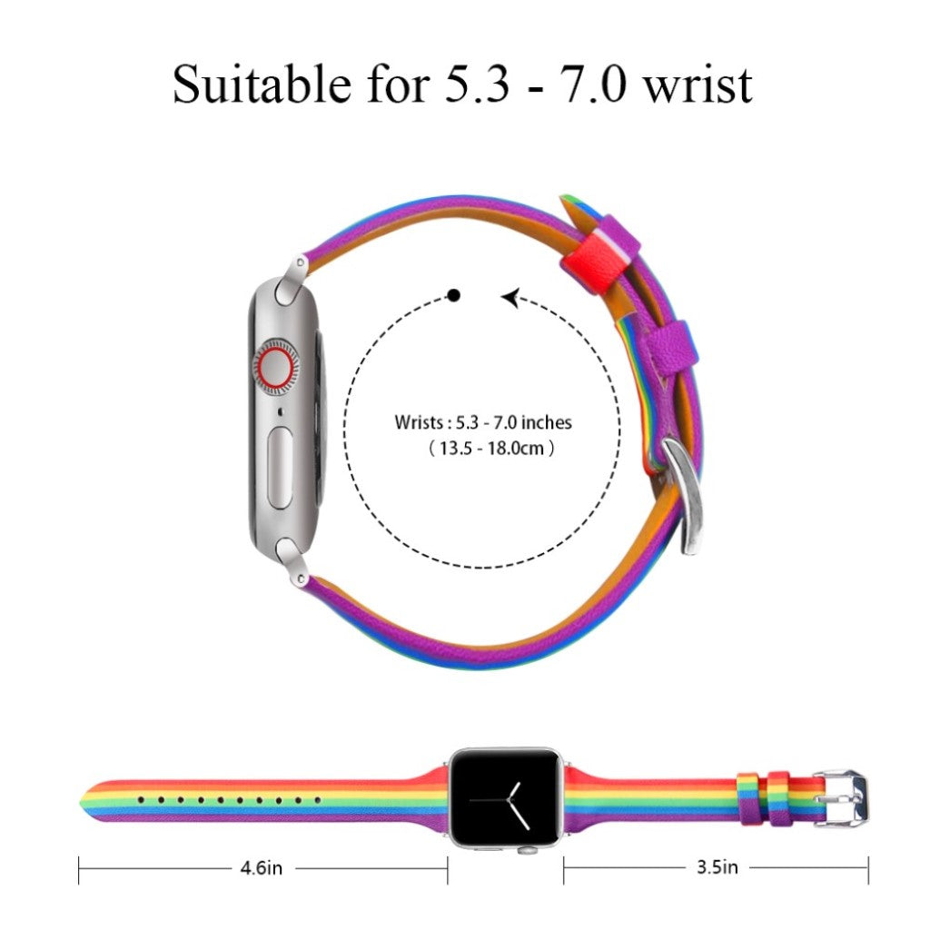 Vildt nydelig Universal Apple Ægte læder Rem - Gennemsigtig#serie_4