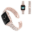 Remarquablement doux Universel Apple Bracelet en métal et en strass.