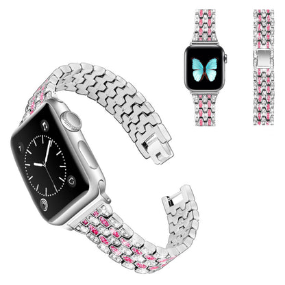 Vildt hårdfør Universal Apple Metal og Rhinsten Rem - Sølv#serie_5