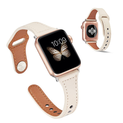 Rigtigt skøn Universal Apple Ægte læder Rem - Brun#serie_3