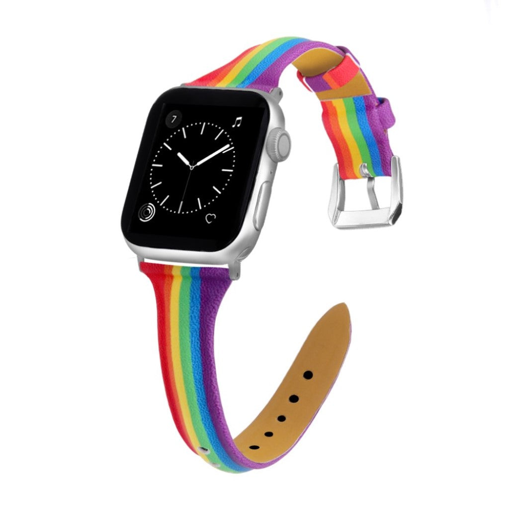 Super kønt Universal Apple Ægte læder Rem - Flerfarvet#serie_4