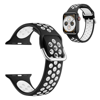 Rigtigt slidstærk Universal Apple Silikone Rem - Hvid#serie_3