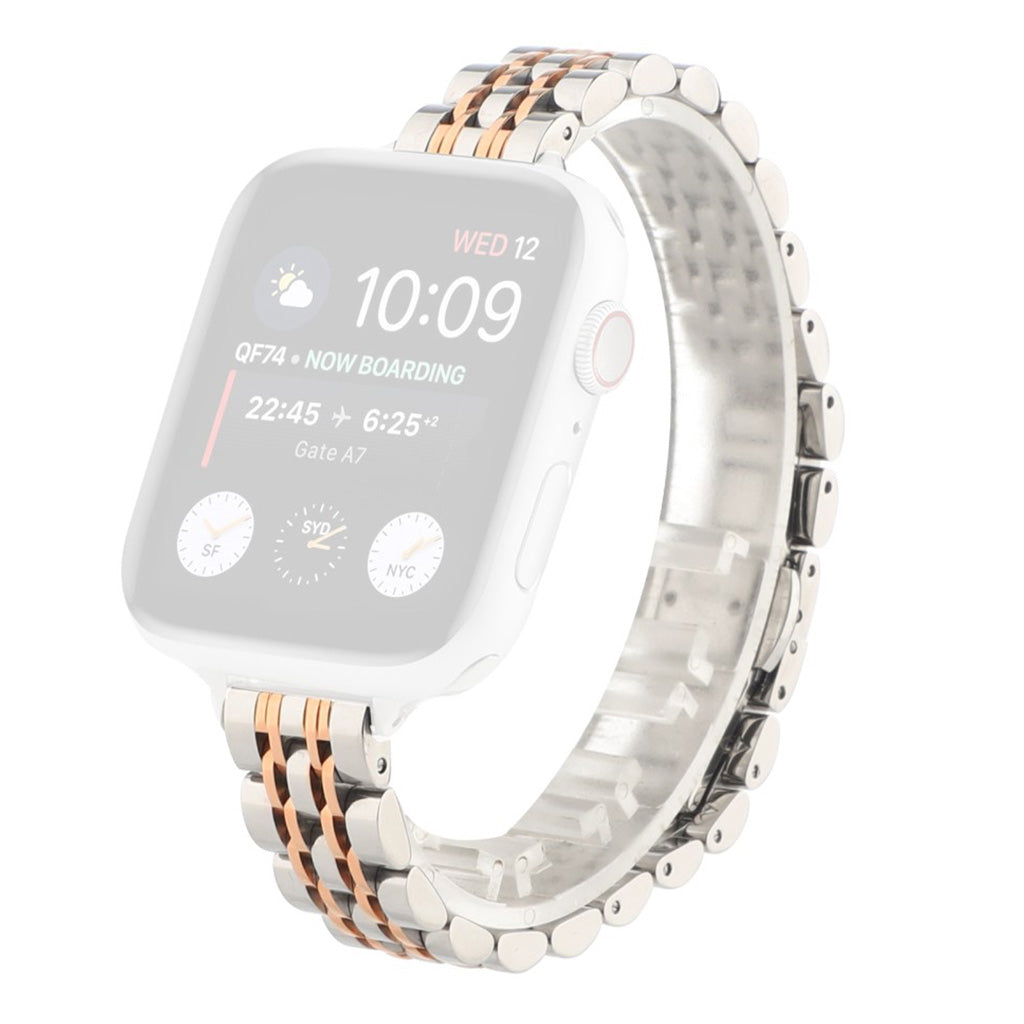 Apple Watch Series 6 / 5 40mm exquisite stainless steel watch band - Silver / Rose Gold#serie_5