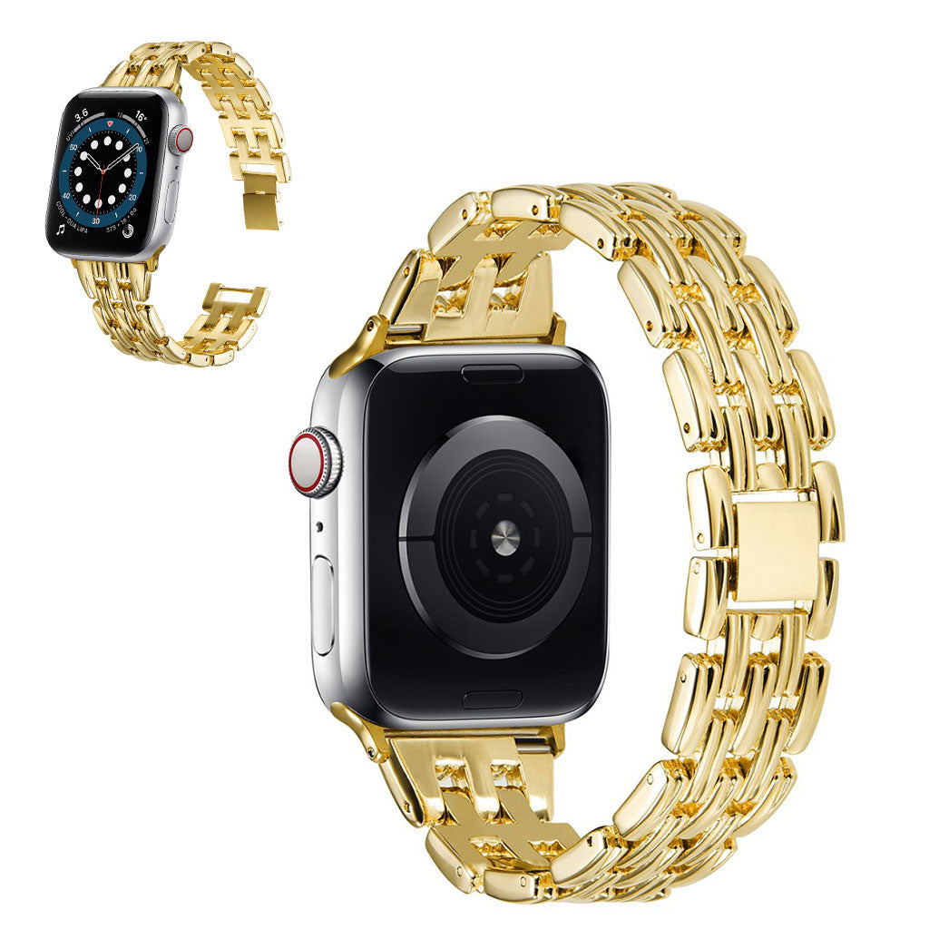 Fortrinligt Universal Apple Metal Rem - Guld#serie_3