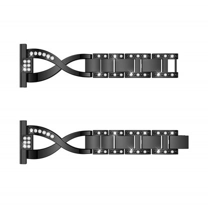 Super flot Universal Metal og Rhinsten Rem - Sort#serie_1