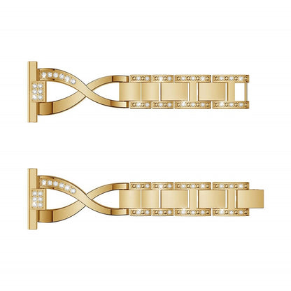 Super flot Universal Metal og Rhinsten Rem - Guld#serie_4
