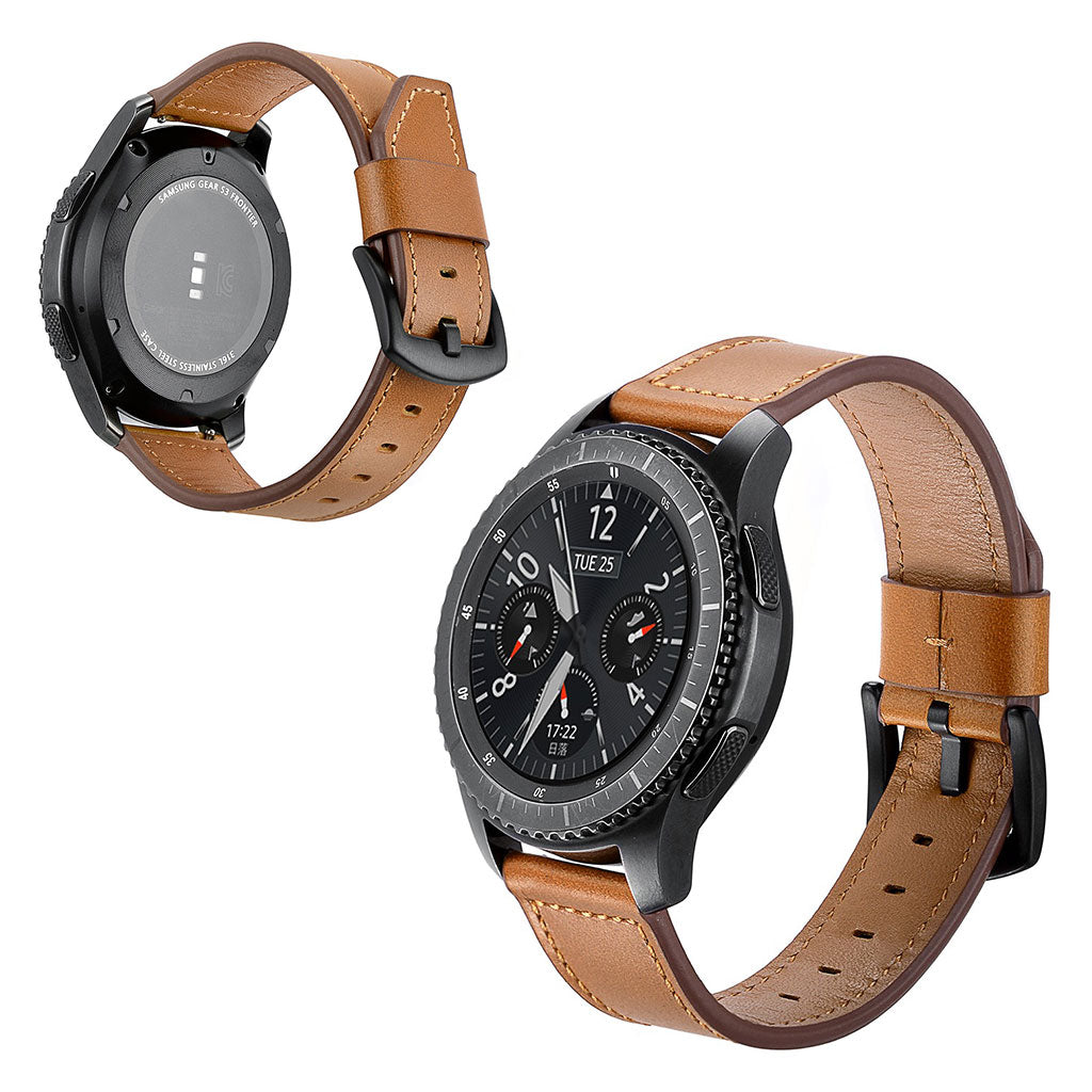  Samsung Gear S3 / Samsung Gear S3 Frontier Ægte læder Rem - Brun#serie_2