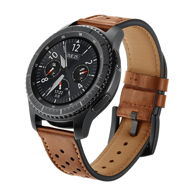  Samsung Gear S3 / Samsung Gear S3 Frontier Ægte læder Rem - Brun#serie_4