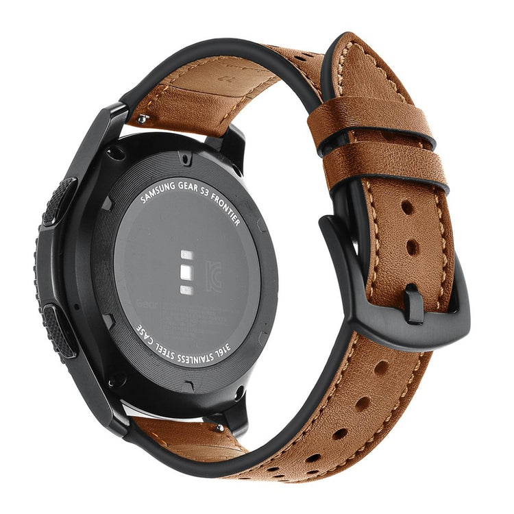  Samsung Gear S3 / Samsung Gear S3 Frontier Ægte læder Rem - Brun#serie_4