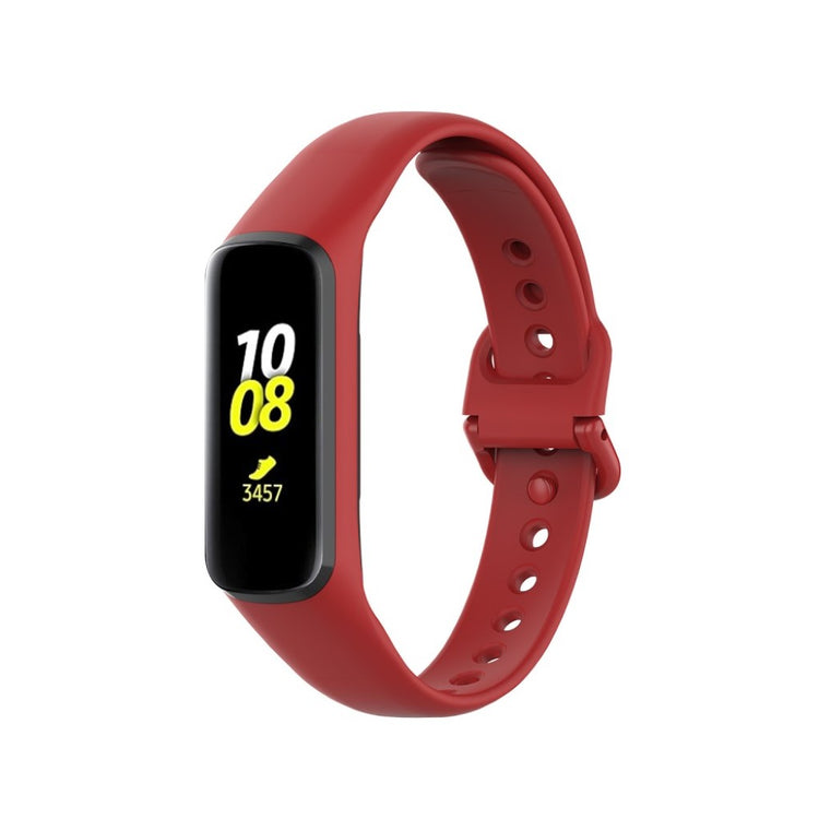 Vildt flot Samsung Gear Fit2 Silikone Rem - Rød#serie_4