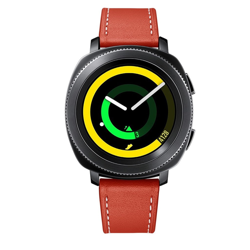 Helt vildt sejt Samsung Gear Sport Ægte læder Rem - Rød#serie_5