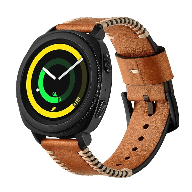 Vildt fantastisk Samsung Gear Sport Ægte læder Rem - Brun#serie_2