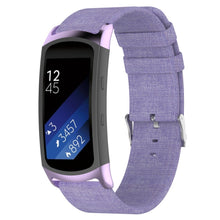Mega kønt Samsung Gear Fit2 Pro Nylon Rem - Lilla#serie_1