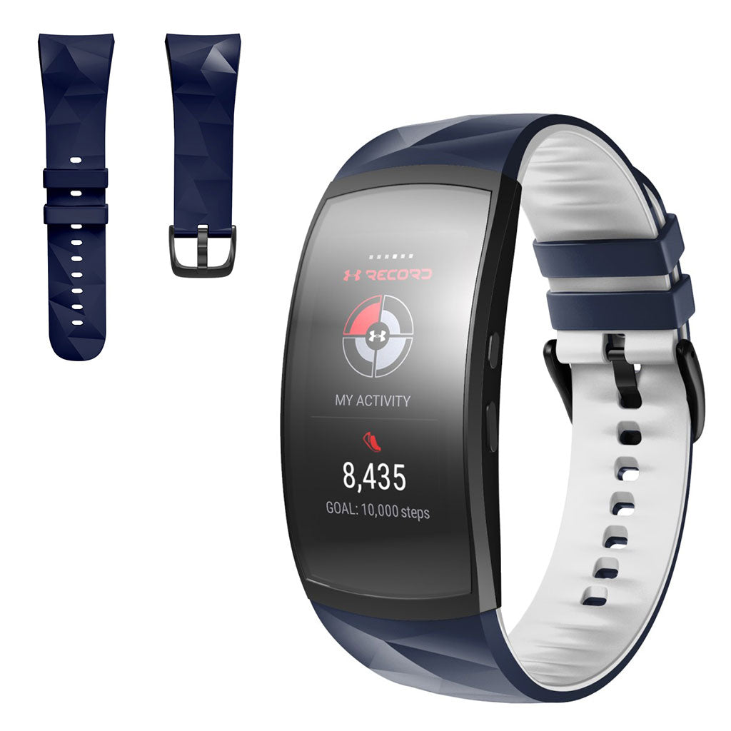  Samsung Gear Fit2 Pro / Samsung Gear Fit2 Silikone Urrem - Blå#serie_7