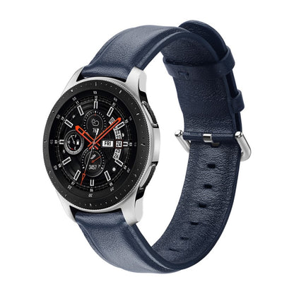 Rigtigt elegant Samsung Galaxy Watch (42mm) Ægte læder Rem - Blå#serie_6