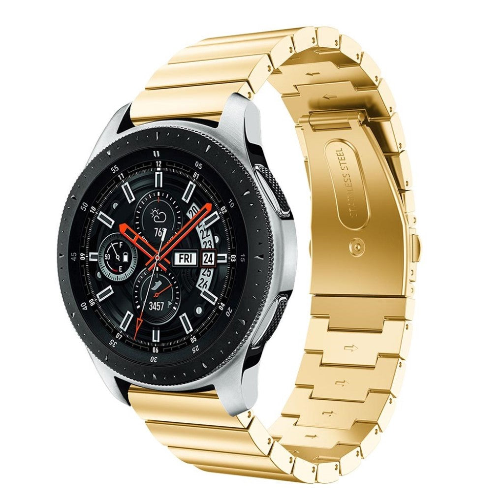 Rigtigt cool Samsung Galaxy Watch (46mm) Metal Rem - Guld#serie_1