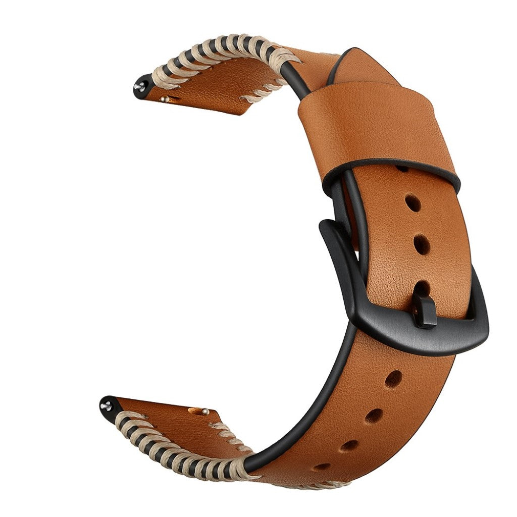 Meget fantastisk Samsung Galaxy Watch (46mm) Ægte læder Rem - Brun#serie_2