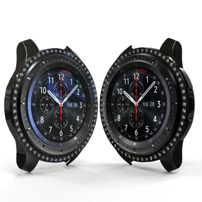 Samsung Galaxy Watch (46mm)  Rhinsten og Silikone Bumper  - Sort#serie_1