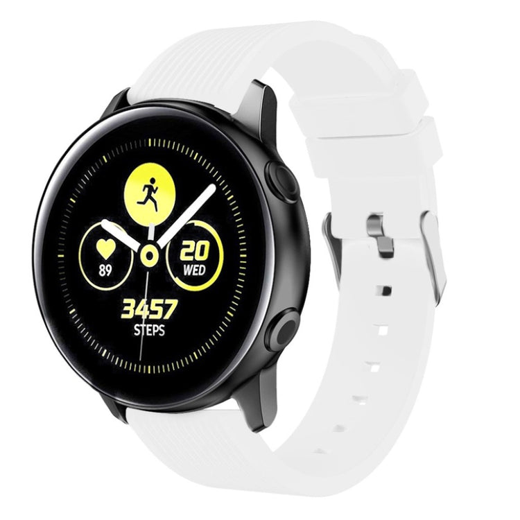 Meget nydelig Samsung Galaxy Watch Active Silikone Rem - Hvid#serie_2