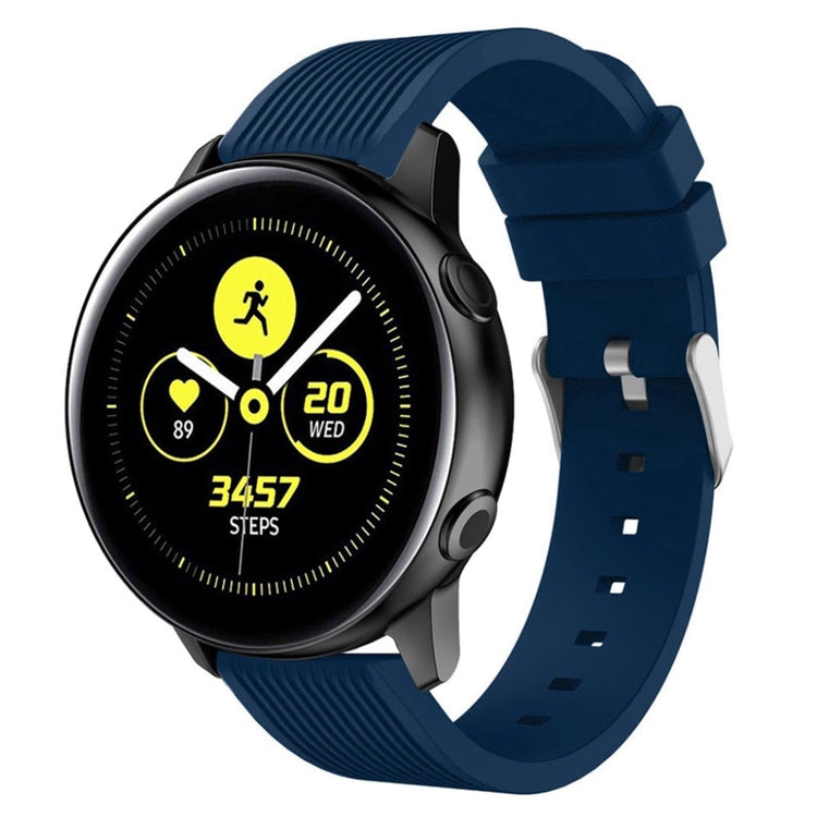 Meget nydelig Samsung Galaxy Watch Active Silikone Rem - Blå#serie_6