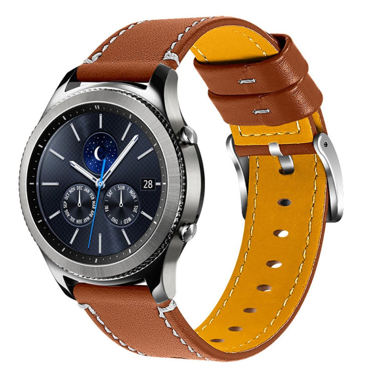  Samsung Gear S3 Frontier / Samsung Gear S3 Ægte læder Rem - Brun#serie_1