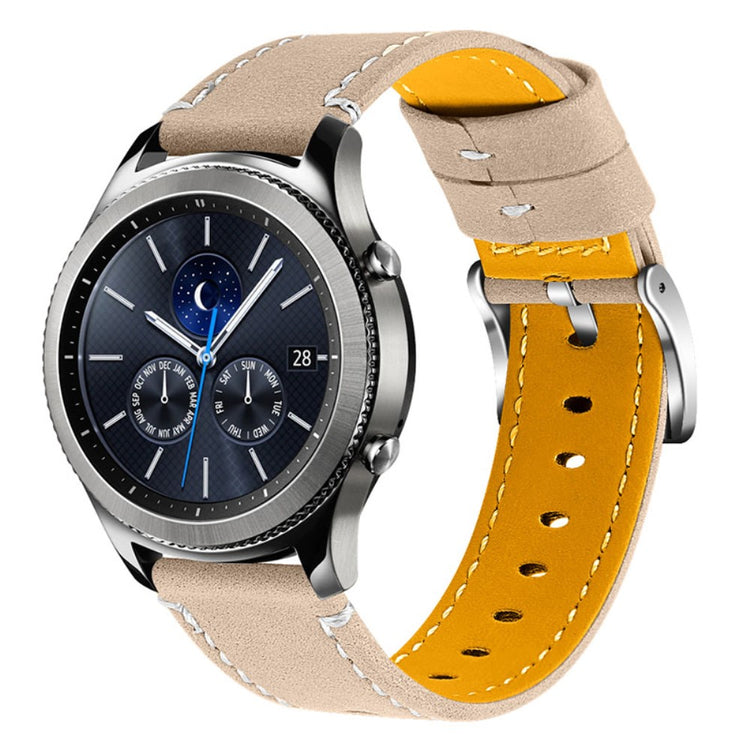  Samsung Gear S3 Frontier / Samsung Gear S3 Ægte læder Rem - Brun#serie_2