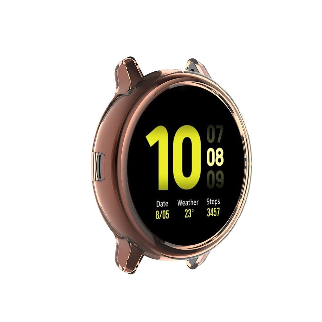 Samsung Galaxy Watch Active 2 - 44mm Holdbar Silikone Bumper  - Orange#serie_1