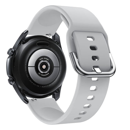 Vildt elegant Samsung Galaxy Watch 3 (45mm) Silikone Rem - Sølv#serie_6