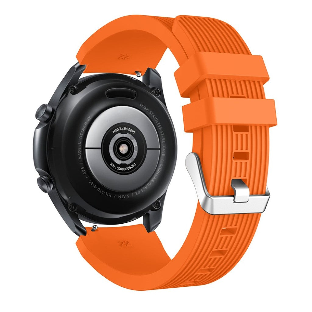 Super sejt Samsung Galaxy Watch 3 (45mm) Silikone Rem - Orange#serie_3