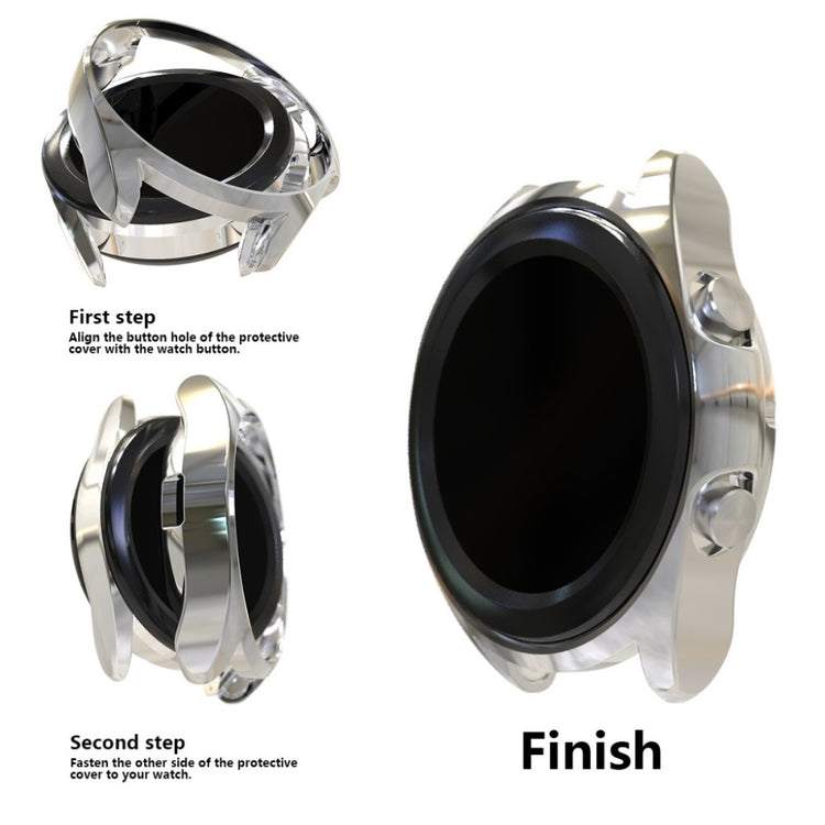 Samsung Galaxy Watch 3 (45mm)  Silikone Bumper  - Sølv#serie_3