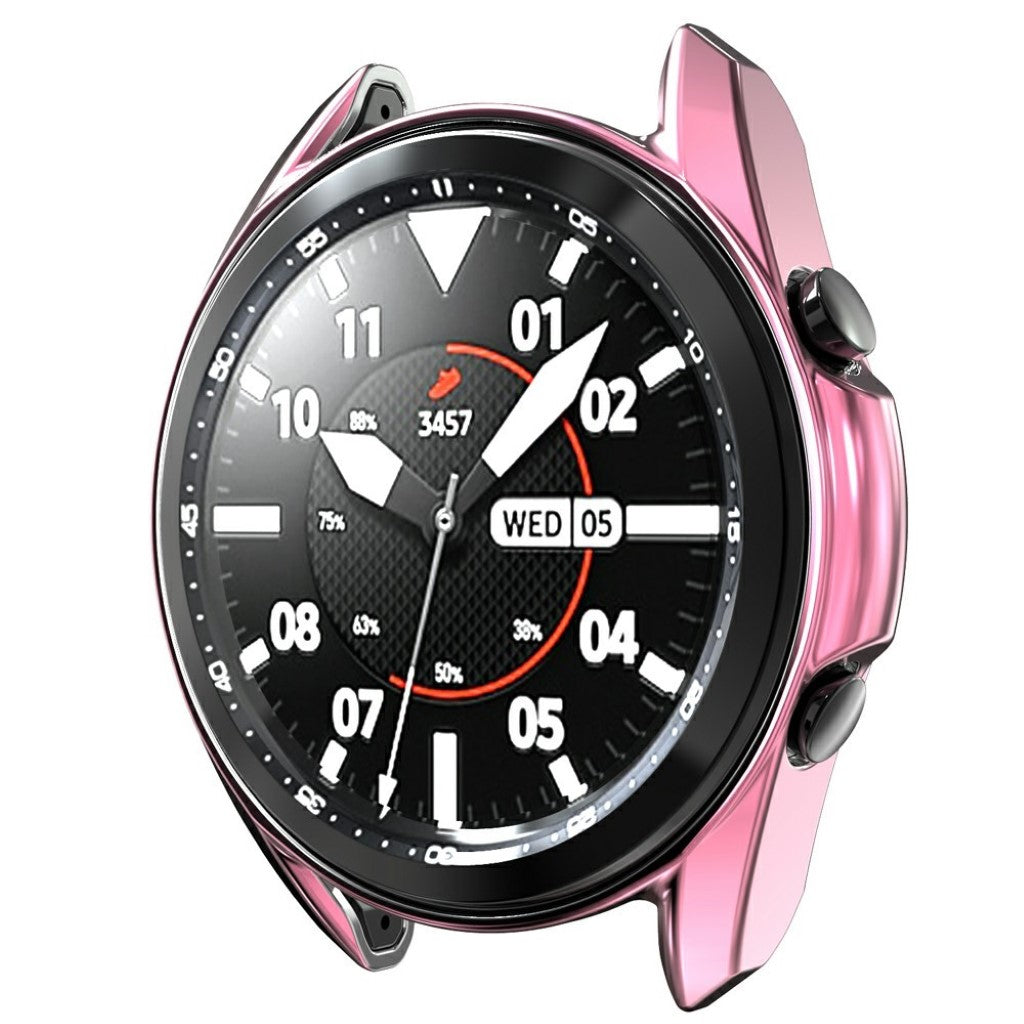 Samsung Galaxy Watch 3 (45mm) Holdbar Silikone Bumper  - Pink#serie_2