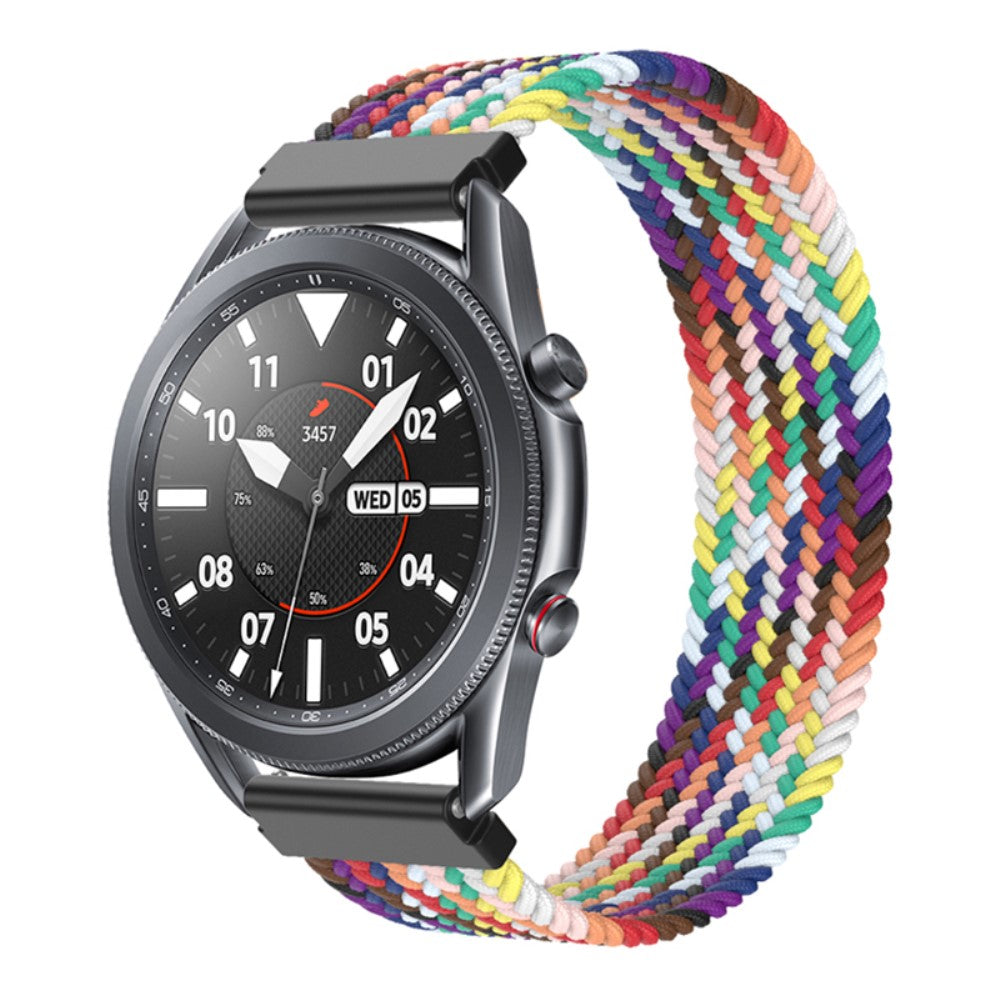 Super kønt Samsung Galaxy Watch 3 (45mm) Nylon Rem - Størrelse: XS - Flerfarvet#serie_16