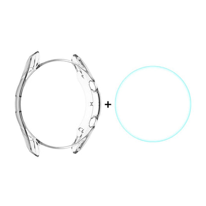 Rigtigt Fint Samsung Galaxy Watch 3 (41mm) Cover med Skærmbeskytter i Plastik og Hærdet Glas - Gennemsigtig#serie_028