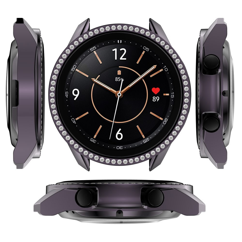 Samsung Galaxy Watch 3 (41mm)  Plastik og Rhinsten Bumper  - Sølv#serie_5