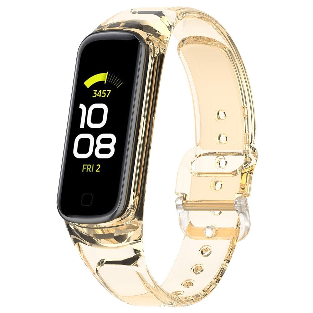 Rigtigt hårdfør Samsung Galaxy Fit 2 Silikone Urrem - Gul#serie_3