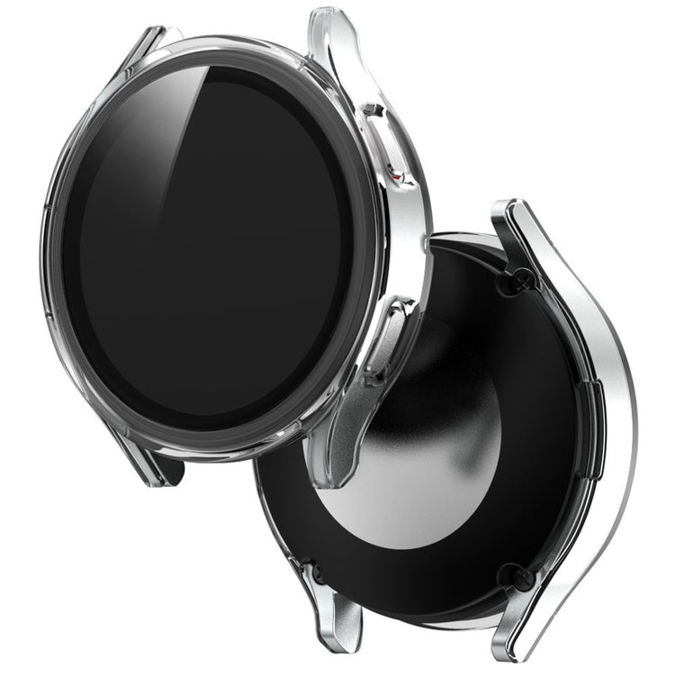 Godt Samsung Galaxy Watch 4 (40mm) Cover med Skærmbeskytter i Plastik og Hærdet Glas - Gennemsigtig#serie_8